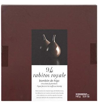9 Rabitos Royale Original Bombones de Higos, Estuche Rojo - 142 g