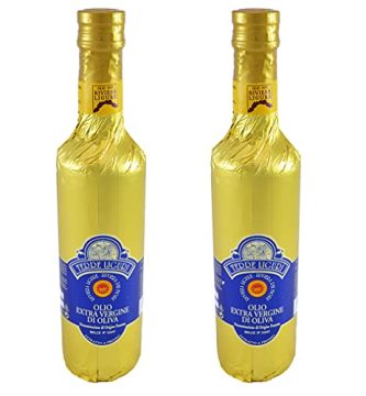 Aceite Riviera Ligure de oliva virgen extra DOP 100% "Taggiasche" 2 botellas ml.500 x 2