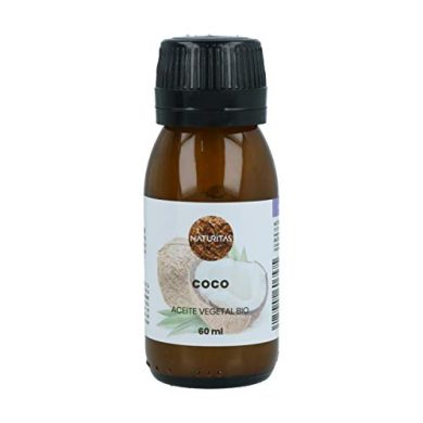 Aceite Vegetal de Coco Primera Presión en frío 60 ml bio Naturitas 100% puro | Hidratante