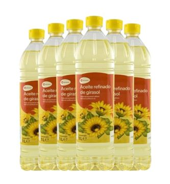 Aceite de girasol Coaliment 1 litro x 6 botellas. Total 6 litros.