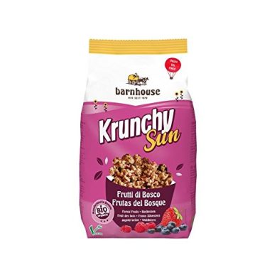 Barnhouse Krunchy Sun Muesli Cereales Frutas Del Bosque, Ecológico, Vegetariano, Vegano - 375 g