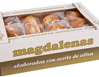 Caja con 2 Kilos Magdalenas Grandes envasadas individualmente (24 unidades) 100% naturales