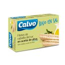 Calvo Filetes de Caballa del Sur en Aceite de Oliva Bajo en Sal, 120g