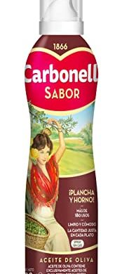 Carbonell - Sabor, Aceite de Oliva de Carácter Más Intenso, Ideal para Plancha y Horno - Spray de 200ml