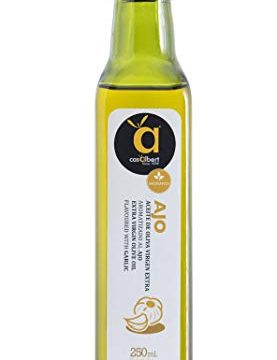 Casalbert Aceite de Oliva Virgen Extra con Ajo, Aceite de Oliva Español Aromatizado Al Ajo, Botella de Vidrio 250 ml