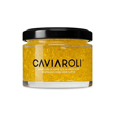 Caviaroli - Encapsulado de Aceite de Oliva Virgen Extra - Perlas de Aceite Gourmet para Aliño o Decoración - 50 g