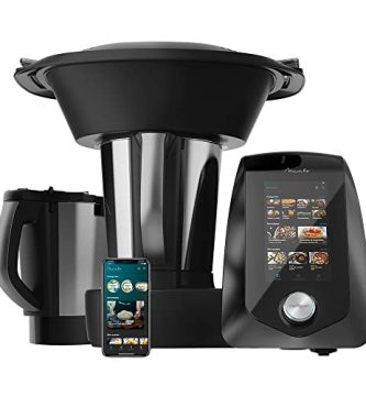 Cecotec Robot de Cocina Multifunción Mambo 12090 Habana. 1700 W, 30 Funciones, WiFi, Pantalla TFT Táctil 7", Báscula, Jarra Cerámica y Jarra de Acero Inox apta para lavavajillas