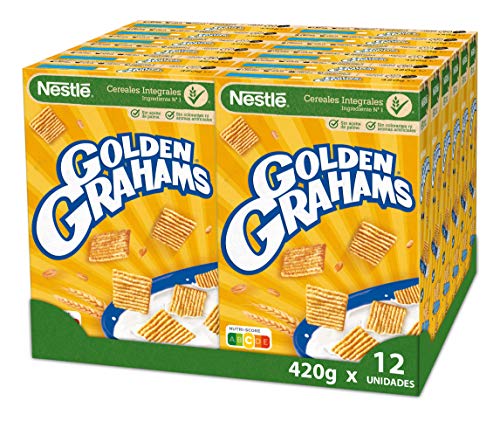 Cereales Nestlé Golden Grahams - 12 paquetes de 420 g