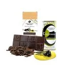 chocolate negro con aceite de oliva Chocolate negro artesano con aceite de oliva y flor de sal