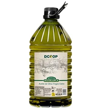 DCOOP Aceite de Oliva Virgen Extra - Variedad Hojiblanca, Frutado, Ideal Para Cocinar, Botella PET Conserva las Propiedades del Producto, 3 Litros