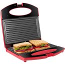 Gotoll Sandwichera Grill,Parrilla Eléctrica,Placas de Grill Electricas Antiadherentes 750W con Capacidad para 2 Sándwiches Tostadoras (Rojo, 2 Sándwiches)