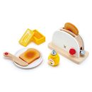 Hape Pop-Up Toaster Set , Kitchen Pretend Play Toy Set with Breakfast Accessories for Kids