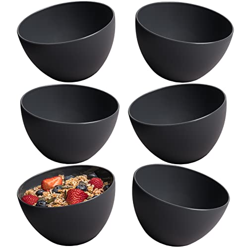 Hausfelder Bowl cuencos de cereales juego de 6 cuencos sopa de 750 ml cuencos de postre - juego de cuencos cocina de plástico