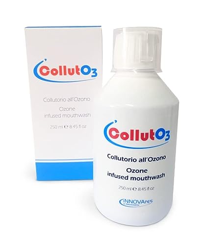 INNOVARES CollutO3 Higiene Bucal Enjuague Bucal Ozono Encías Inflamadas Aceite Semillas De Sésamo - Higiene Dental - Combate la Placa Bacteriana - Bote 250 ml