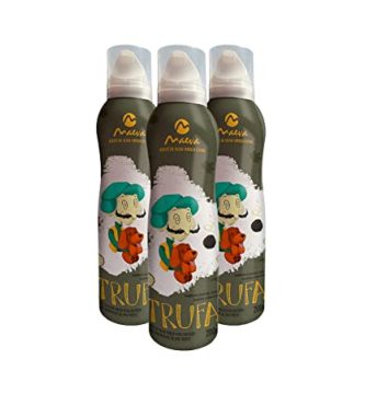 Maeva. Pack de 3 unidades de Spray de Aceite de Oliva Virgen Extra. Sabor Trufa 3 x 200ml. ¡Ideal para pastas carnes y huevos!. Sistema "Bag on Valve" para controlar la cantidad.
