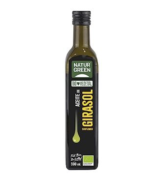 NaturGreen – Aceite de Girasol Bio, 100% Rico en Omega-3, Primera Presión – 500 ml