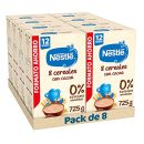Nestle Papilla 8 Cereales con Cacao, 8 Paquetes de 725g (Total 5.8 Kg)