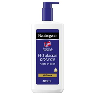 Neutrogena Aceite en Loción Hidratación Profunda Fórmula Noruega para Piel Seca, con Glicerina y Aceites Nutritivos 400 ml