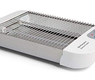 Orbegozo TO 1010 - Tostador horizontal, calienta repostería, tipo multipan, bandeja recogemigas, temporizador, 600 W, Color Gris