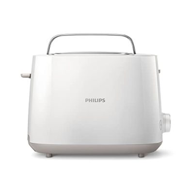 Philips Daily HD2581/00 -Tostador 830 W, Doble Ranura, Color Blanco