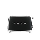 SMEG TSF01BLEU Tostadora 2x2 Ranuras de Acero Inoxidable 950W Negra 50's Style