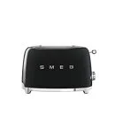 SMEG TSF01BLEU Tostadora 2x2 Ranuras de Acero Inoxidable 950W Negra 50's Style