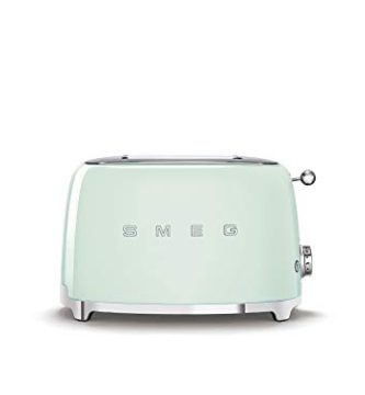 Smeg TSF01PGEU - Tostador (2 rebanada(s), Acero inoxidable, 950 W, 220 - 240, 50/60, 310 mm), Verde (Pastel green)