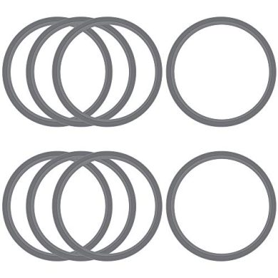 SNAGAROG 8 piezas de repuesto, junta de goma anillo de junta en forma de O, tapa resellable y almohadillas de engranajes y amortiguadores serie 900 W, kit de accesorios de repuesto, plateado