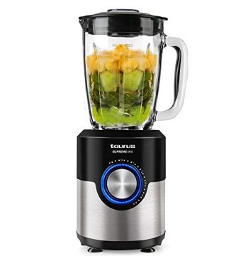 Taurus Supreme Mix - Batidora de Vaso, 1200 W y Cuchillas de Acero Inoxidable de 6 Filos, Multicolor