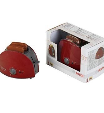 Theo Klein 9578 Tostadora Bosch I Con función mecánica de tostado I Incluye 2 rebanadas de pan de juguete I Juguete para niños a partir de 3 años