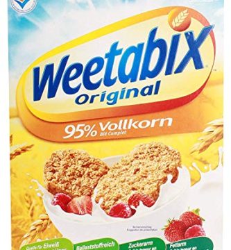 Weetabix Original Whole Grain - Cereales para el desayuno - Cereales integrales - Alto contenido de fibra, bajo azúcar, bajo contenido de grasa - 1x430g